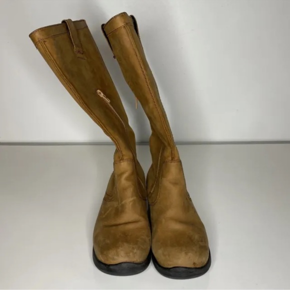 Keen Womens Tyretread Tall Riding Boots Snow Leather Waterproof Tan Size 7 - Picture 3 of 12